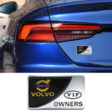 Volvo VIP OWNERS Metal Car Stickers Rear Emblem Badge