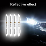 4pcs Porsche Car Door Bumper Strip Anti-collision Protection Sticker