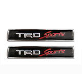2pcs Toyota TRD Metal Car Sticker Emblem Badge Decal Decoration