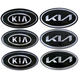 KIA Elliptical Metal Car Window Sticker Emblem Badge Decal