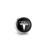 4pcs/set Tesla Logo Stainless Steel Car License Plate Bolts