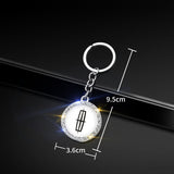 Lincoln Logo Diamond Keychain Metal Keyring