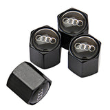 4pcs/set Audi Logo Car Tire Valve Caps Auto Tyre Wheel Air Covers Air Caps