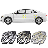 4pcs/set Renault Carbon Fiber Car Door Anti-Scratch Sticker Door Side Protection Bumper Strips