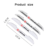 4pcs Lexus Car Door Bumper Strip Anti-collision Protection Sticker