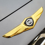 Nissan Metal Wings Car Front Hood Sticker Emblem Badge Decal
