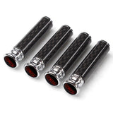 4pcs/set Subaru STI Logo Carbon Fiber Car Door Bolt Lock Pins Gate Lock Screws