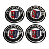 4pcs 56mm BMW M Power Alpina AC Hamann Hartge Car Wheel Center Hub Cap Sticker Decal