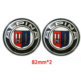 2PCS BMW Logo X1 X3 X5 X6 1 3 5 7 Series 82mm Car Front Hood Sticker 82mm Auto Trunk Emblem Rear Badge Decal