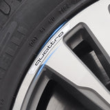 4pcs/set 9cm Audi Sline Quattro Aluminum Alloy Car Wheel Rim Tyre Sticker
