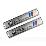 2pcs BMW M3 M5 M Performance Hamann Luxury Metal Car Sticker Emblem Badge Decal Decoration