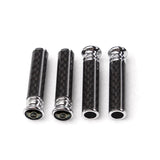 4pcs/set MINI Cooper Logo Carbon Fiber Car Door Bolt Lock Pins Gate Lock Screws