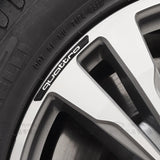 4pcs/set 9cm Audi Sline Quattro Aluminum Alloy Car Wheel Rim Tyre Sticker