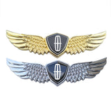 Lincoln Logo Metal Wings Car Front Hood Bonnet Center Sticker Emblem