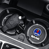 2PCS SAAB Diamond Car Water Coaster Cup Mat
