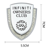 Infiniti Metal Shield Car Rear Sticker Auto Window Emblem Badge Decal