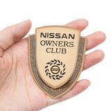 Nissan Metal Shield Car Rear Sticker Auto Window Emblem Badge Decal