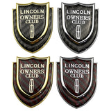Lincoln Shield Carbon Fiber Car Rear Sticker Window Emblem Badge Decal