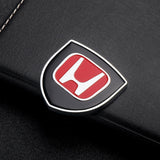 2pcs 39x39mm Honda Shield Metal Car Window Sticker Emblem Badge Decal