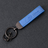 Audi RS Sline Suede Metal Car Keyring Pendant