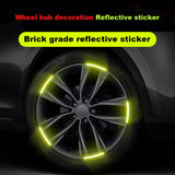 20pcs/set Porsche Car Wheel Rim Warning Reflective Emblem Stickers