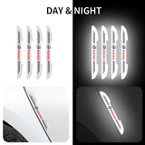 4pcs Volvo Car Door Bumper Strip Anti-collision Protection Sticker