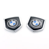 2PCS BMW Metal Car Rear Sticker Shield Trunk Emblem Badge Decal