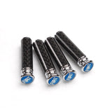 4pcs/set Fiat Logo Carbon Fiber Car Door Bolt Lock Pins Gate Lock Screws