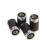 4pcs/set Jaguar Logo Carbon Fiber Car Air Valve Stem Cap Auto Tyre Valve Covers