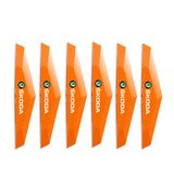 6pcs Skoda TPU Car Door Anti-collision Protective Stickers Bumper Strip Decal