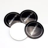 4pcs/set 56/75mm Mercedes Benz AMG Brabus Apple Tree Car Wheel Center Hub Cap Sticker Decal