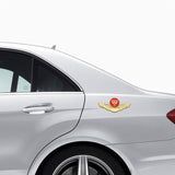 Jaguar Metal Wings Car Rear Sticker Auto Window Emblem Badge Decal