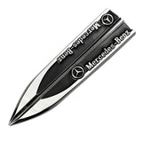 2pcs Mercedes Benz AMG Logo Metal Car Side Fender Sticker Emblem Badge Decal Decoration