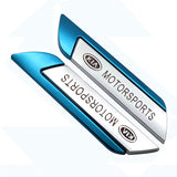 2pcs KIA Metal Car Side Fender Sticker Emblem Badge Decal