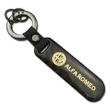 Alfa Romeo Carbon Fiber Car Logo Keychain Keyring