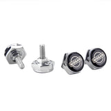 4pcs/set Nissan Logo Stainless Steel Car License Plate Bolts