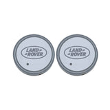 2pcs Land Rover Logo Car Water Coasters 7-color LED Light Cup Mat Holder