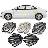 4pcs/set Honda Mugen Power Carbon Fiber Car Door Anti-Scratch Sticker Door Side Protection Bumper Strips