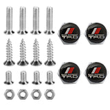 4pcs/set Toyota TRD Logo Stainless Steel Car License Plate Bolts