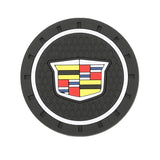 2pcs/set Cadillac PVC Car Water Coaster Cup Mat