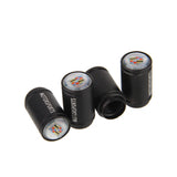 4pcs/set Cadillac Logo Matte Car Air Valve Stem Caps Auto Tyre Valve Covers