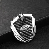 Ford Shield Carbon Fiber Car Side Window Sticker Emblem Badge Decal