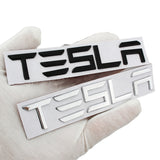 Tesla Metal Car Rear Sticker Emblem Badge Decal