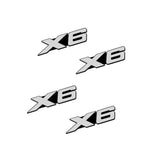 4pcs/set BMW Power Performance X6 E92 E87 G30 Metal Car Stereo Sticker Auto Audio Emblem Decal