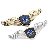 Subaru STI Angle Wings Metal Car Front Hood Bonnet Sticker Emblem Badge