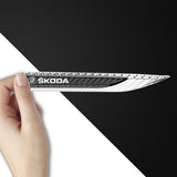2pcs Skoda VRS Logo Metal Car Side Fender Emblem Stickers