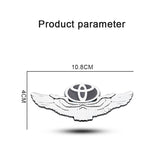 Toyota Metal Wings Car Rear Sticker Auto Window Emblem Badge Decal