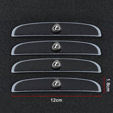 4pcs/set Lexus Car Door Mirror Side Anti Collision Sticker Bumper Strips