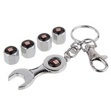 4pcs/set SEAT Logo Car Air Valve Stem Cap Auto Tyre Valve Covers with Wrench