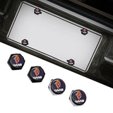 4pcs/set SAAB Logo Stainless Steel Car License Plate Bolts